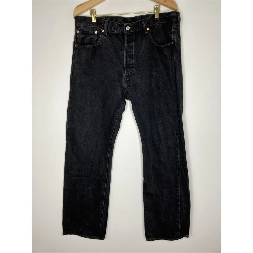 Levi’s 501 Men’s 38x32 Black Button Fly Jeans